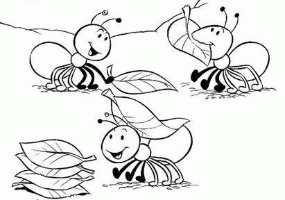 Pszczoły kolorowanki